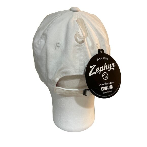 Iowa State Cyclones Adjustable Baseball Cap White/Red Zephyr Embroidered Cotton - Picture 5 of 6